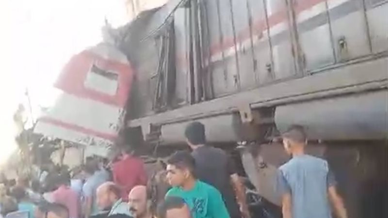حادث تصادم قطارين