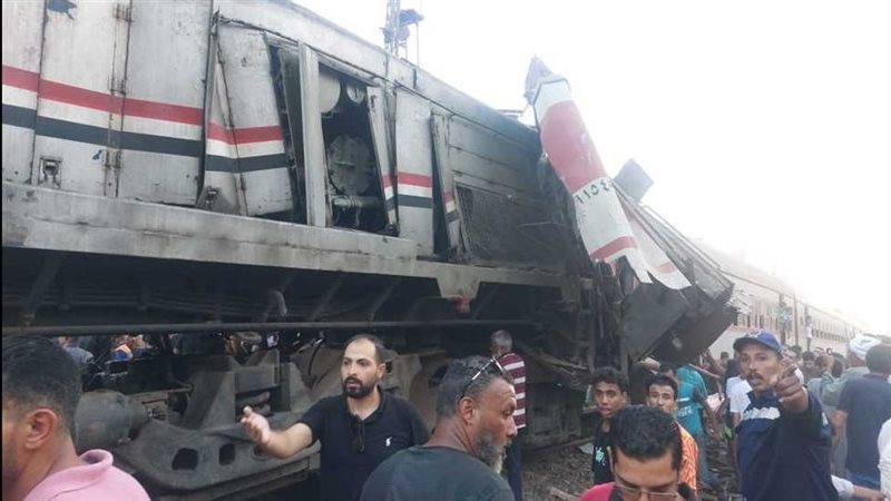 حادث تصادم قطاري