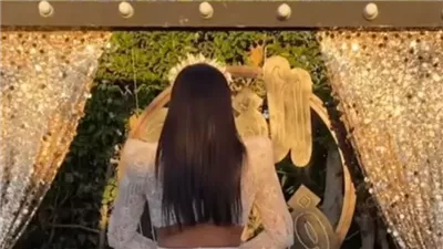 بفستان أبيض طبقتين .. هاجر الشرنوبي تنشر صور خاصة من حفل زفافها | صور