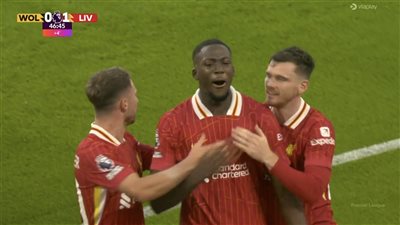 بهدف كوناتي.. ليفربول يتقدم على ووالفرهامبتون بالشوط الأول من الدوري الإنجليزي الممتاز