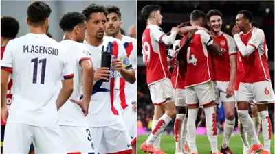  قمة أوروبية كبيرة بين أرسنال وباريس سان جيرمان موعد المباراة والتشكيل المتوقع 