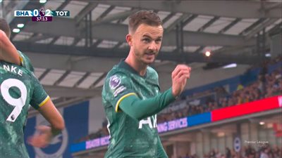 توتنهام يتقدم على برايتون بالشوط الأول من الدوري الإنجليزي الممتاز