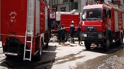 شاهد.. حريق هائل يلتهم محل هيثم دهب في الشيخ زايد