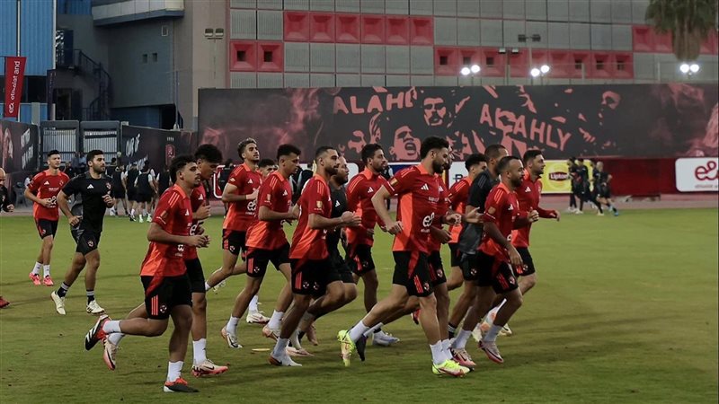 جانب من مران الأهلي