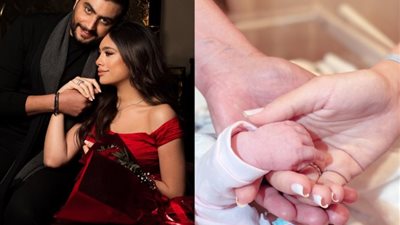 هاجر أحمد ترزق بمولودها الثاني 