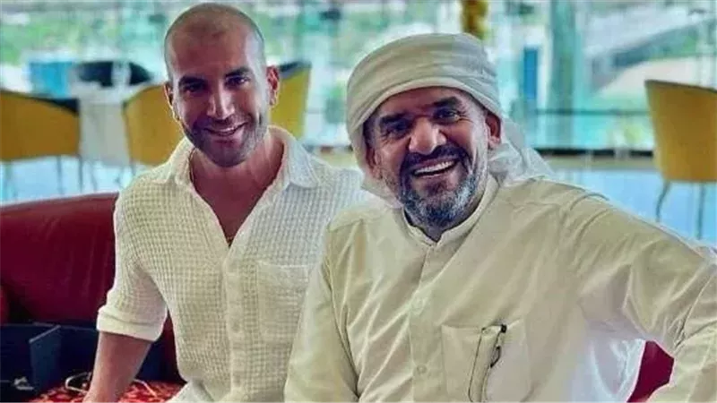 حسين الجسمي مع مدون
