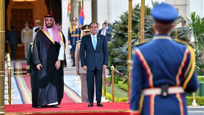 أبرز 10 لقطات من زيارة ولي العهد السعودي لمصر  | صور