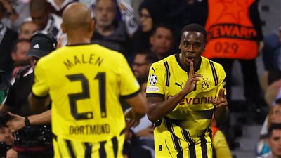 بروسيا دورتموند يتقدم على ريال مدريد بهدفين الشوط الأول بدوري أبطال أوروبا
