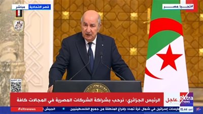 عبد المجيد تبون: اتفاق جزائري مصري على ضرورة إنهاء الصراع في السودان 