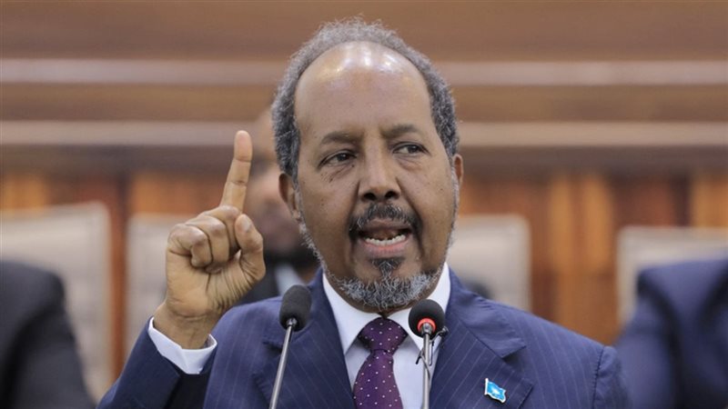 الرئيس الصومالي حسن