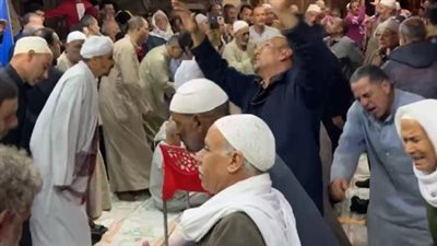 وصلات رقص صوفي لمريدي سيدي عطية أبو الريش في ذكرى الاحتفال بمولده بالبحيرة 