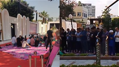 المشاركون في مهرجان القاهرة السينمائي 2024 يؤدون صلاة الجمعة على السجادة الحمراء