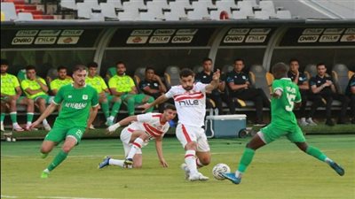 شوط أول سلبي بين الزمالك والمصري في الكونفدرالية الإفريقية