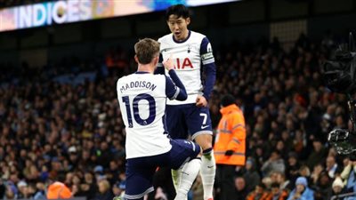 بهدفين ماديسون.. توتنهام يتقدم على مانشستر سيتي بالدوري الإنجليزي الممتاز