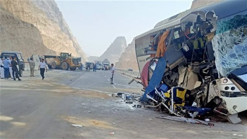 حادث انقلاب أتوبيس