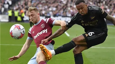 التشكيل الرسمي لأرسنال وويستهام بديربي لندن بالدوري الإنجليزي الممتاز