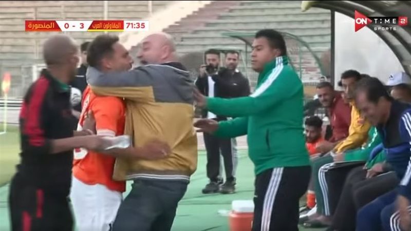 فيديو ضرب لاعب المنصورة