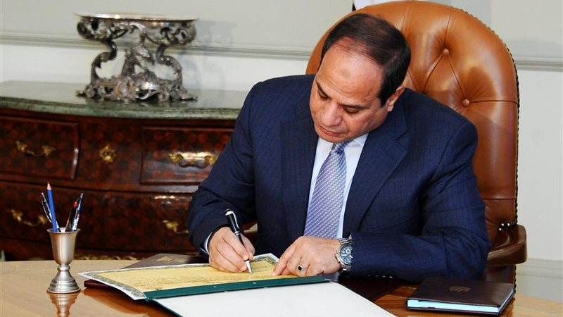 الرئيس السيسي يصدق