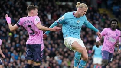 شاهد مانشستر سيتي يواصل إهدار النقاط ويتعادل مع إيفرتون في الدوري الإنجليزي