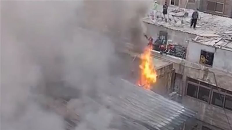 حريق التوفيقية اليوم