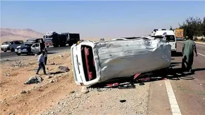 حادث قنا اليوم.. 15 مصابًا في انقلاب سيارة ربع نقل بطريق فرشوط أبوتشت