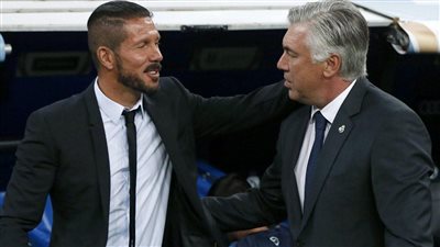 بسبب مجاملات التحكيم.. حرب تصريحات متبادلة بين سيميوني وكارلو أنشيلوتي وسيبايوس