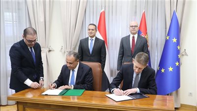 وزير الخارجية يوقع مذكرة تفاهم مع صربيا للتعاون في مجال الموارد المائية