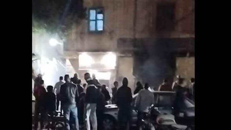 حريق مطعم في ميدان