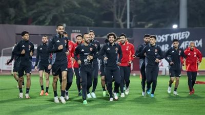 الأهلي يختتم تحضيراته لمباراة مودرن سبورت في الدوري المصري (صور)