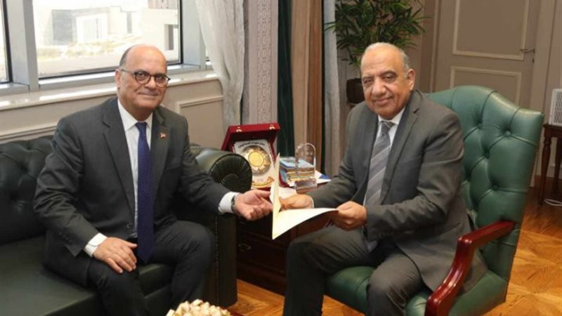 وزير الكهرباء يستقبل