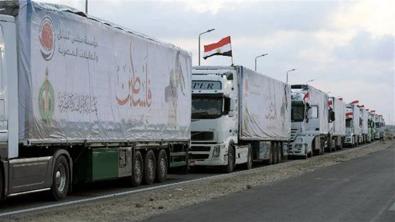 شاحنات المساعدات