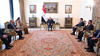 السيسي يستقبل رئيس تيار الحكمة الوطني العراقي ويؤكد دعم مصر لاستقرار العراق