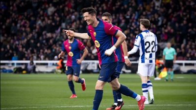 شاهد أهداف مباراة برشلونة وريال سوسيداد .. رباعية كتالونية (فيديو)