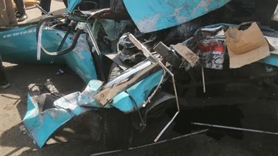 ارتفاع أعداد المتوفين في حادث تصادم سيارتي نقل وملاكي بالغربية