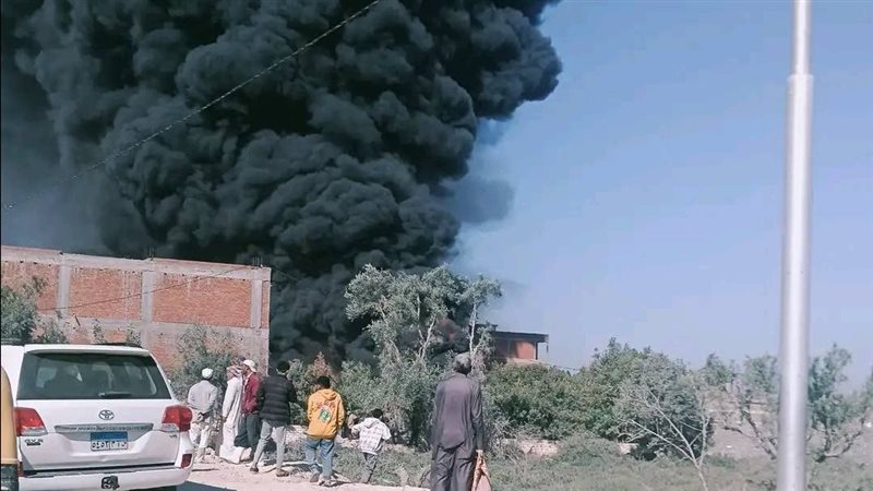حريق برج العرب بالاسكندرية