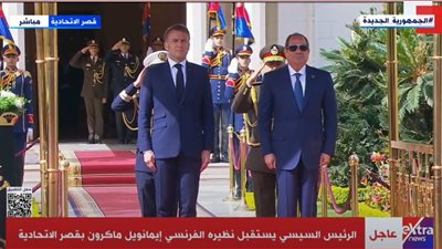 فيديو| وسط مراسم رسمية.. الرئيس السيسي يستقبل إيمانويل ماكرون بقصر الاتحادية
