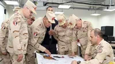 الفريق أحمد خليفة رئيس أركان حرب القوات المسلحة يتفقد الأكاديمية العسكرية للدراسات العليا والإستراتيجية