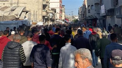 رافعين علم مصر.. مسيرات شعبية في بيت لاهيا بشمال غزة تطالب بوقف الحرب