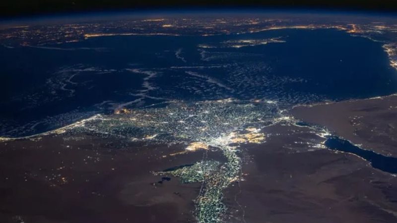 خريطة مصر من الفضاء