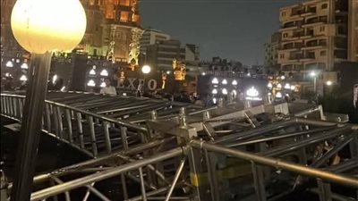 فيديو حادث حفل تامر حسني بقصر البارون .. تفاصيل الحالة الصحية للمصابين