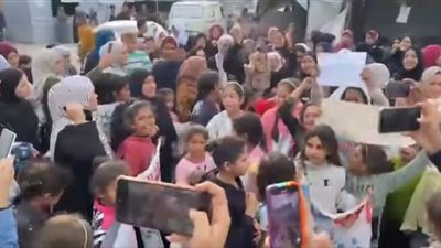 ارحلوا كفاية دم .. نساء وأطفال غزة يهتفون ضد حماس ويطالبون بوقف الحرب |فيديو