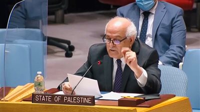 مندوب فلسطين بمجلس الأمن: يجب تمكين السلطة الوطنية من إدارة قطاع غزة