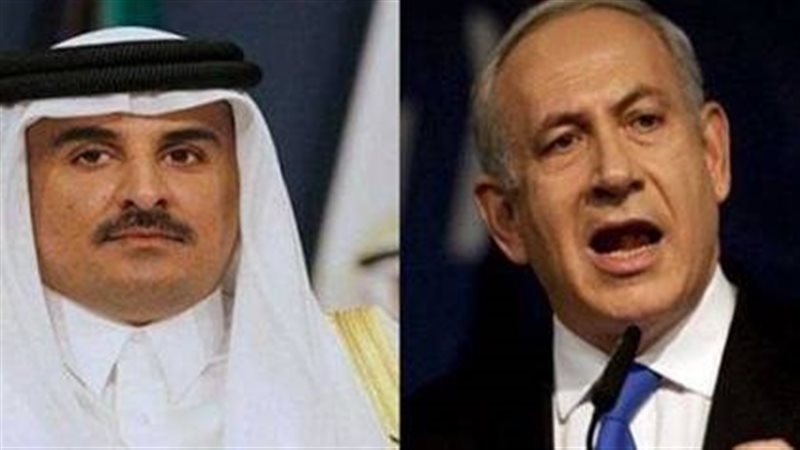 نتنياهو وأمير قطر