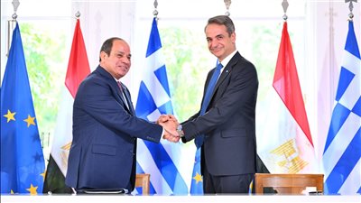 توقيع الإعلان المشترك بشأن الشراكة الاستراتيجية بين مصر واليونان
