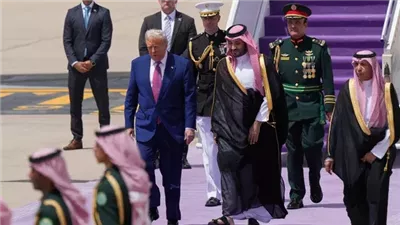 ترامب يصل إلى السعودية في أول رحلة دولية له خلال ولايته الجديدة