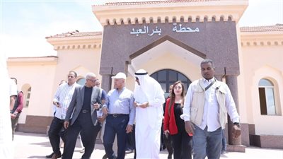 وزير الصناعة والنقل يتابع تنفيذ مشروع خط السكة الحديد بئر العبد ـ العريش