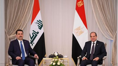 السيسي ورئيس الوزراء العراقي يؤكدان التزامهما بالخطة العربية الإسلامية لإعادة إعمار غزة