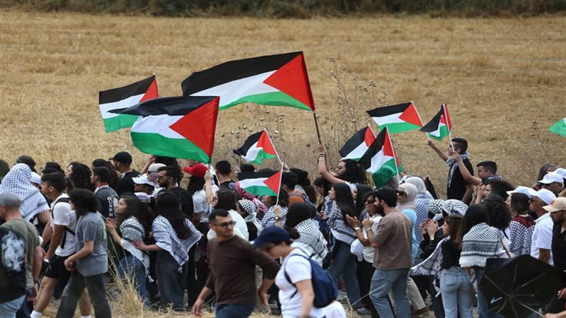 مسيرة دعمًا لفلسطين