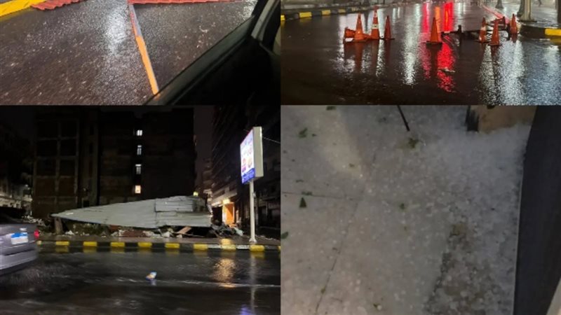 عاصفة مفاجئة تضرب