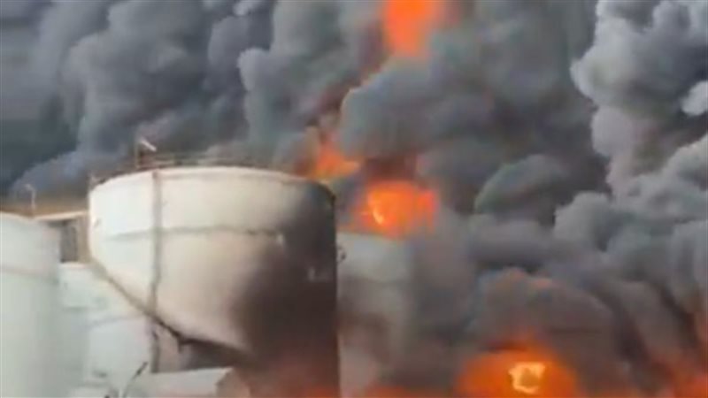 حريق ميناء الحمرية